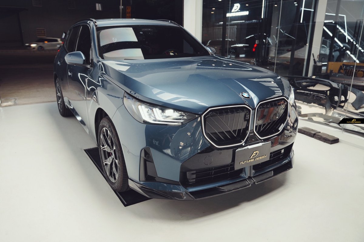 画像3: BMW Xシリーズ X3 G45 フロント用 リップスポイラー 本物DryCarbon ドライカーボン (3)
