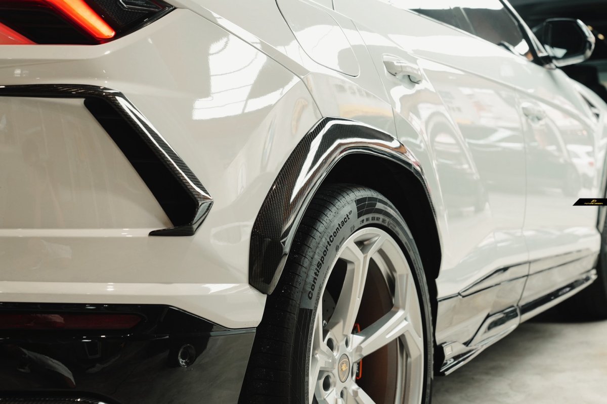 画像7: Lamborghini URUS ウルス リアバンパー用 カナード 本物DryCarbon ドライカーボン (7)