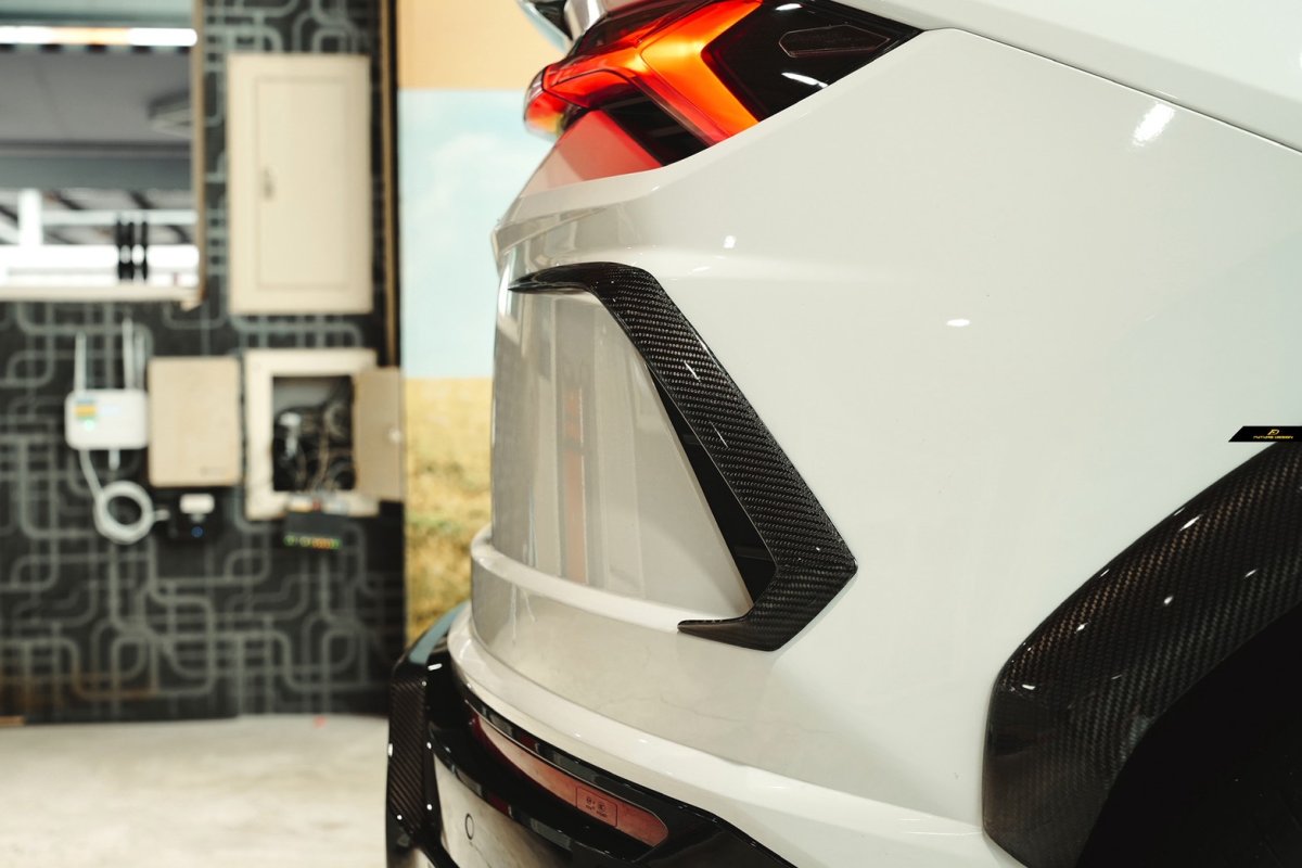 画像8: Lamborghini URUS ウルス リアバンパー用 カナード 本物DryCarbon ドライカーボン (8)