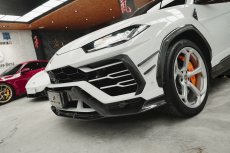 画像8: Lamborghini URUS ウルス フロントバンパー用 リップスポイラー 3点セット 本物DryCarbon ドライカーボン (8)