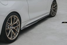 画像1: BMW F87 M2 M2C サイドスカート 本物DryCarbon ドライカーボン (1)