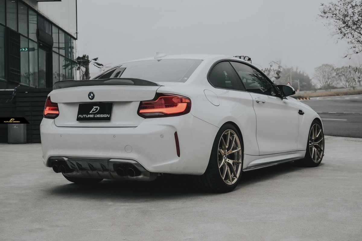 画像5: BMW F87 M2 M2C サイドスカート 本物DryCarbon ドライカーボン (5)