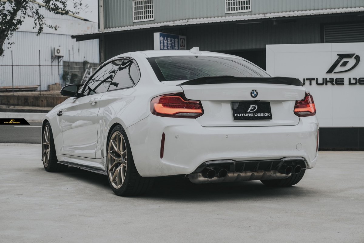 画像4: BMW F87 M2 M2C サイドスカート 本物DryCarbon ドライカーボン (4)