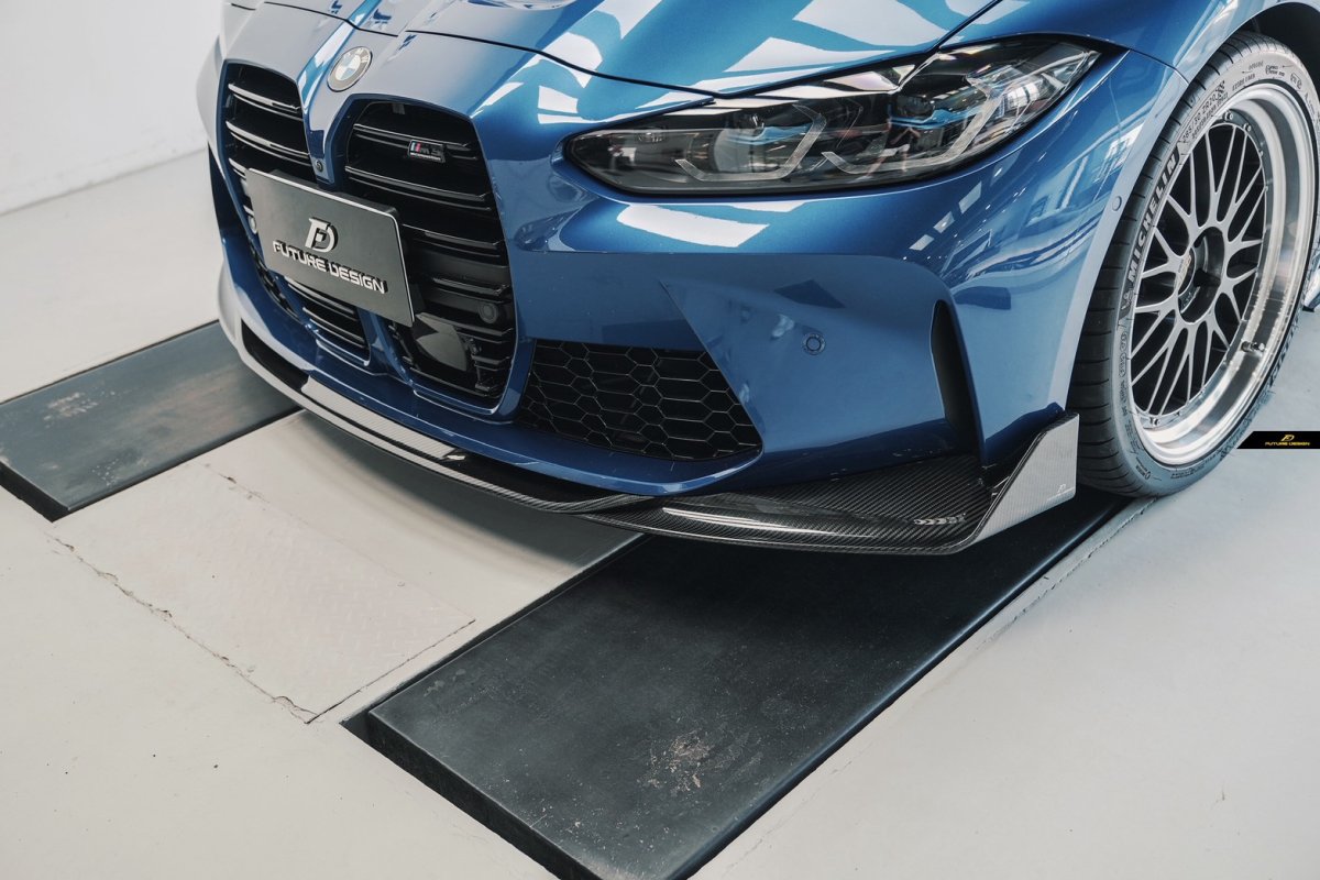 画像8: BMW 3シリーズ G80 G81 M3 フロント用 リップスポイラー 本物DryCarbon ドライカーボン (8)