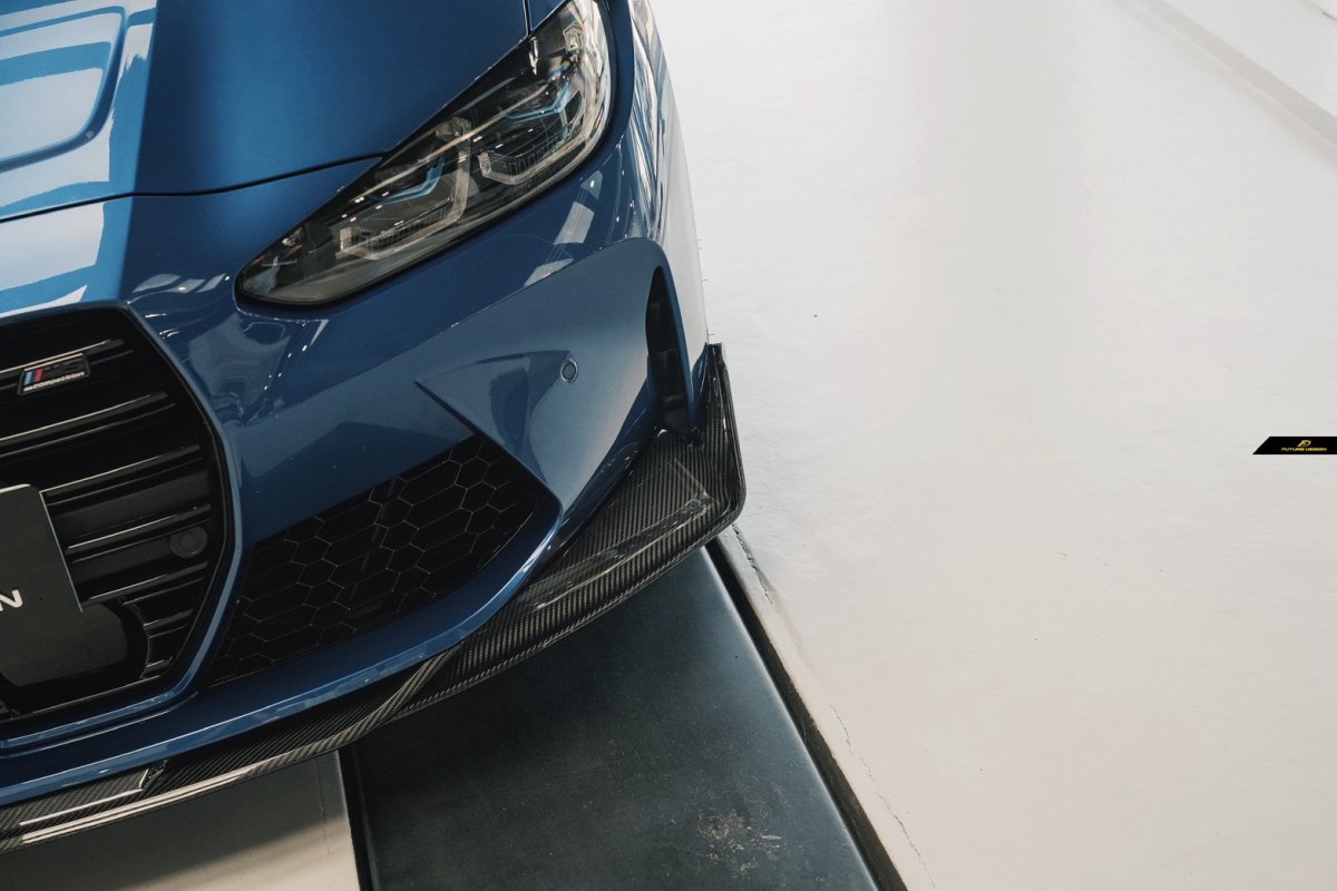 画像5: BMW 3シリーズ G80 G81 M3 フロント用 リップスポイラー 本物DryCarbon ドライカーボン (5)