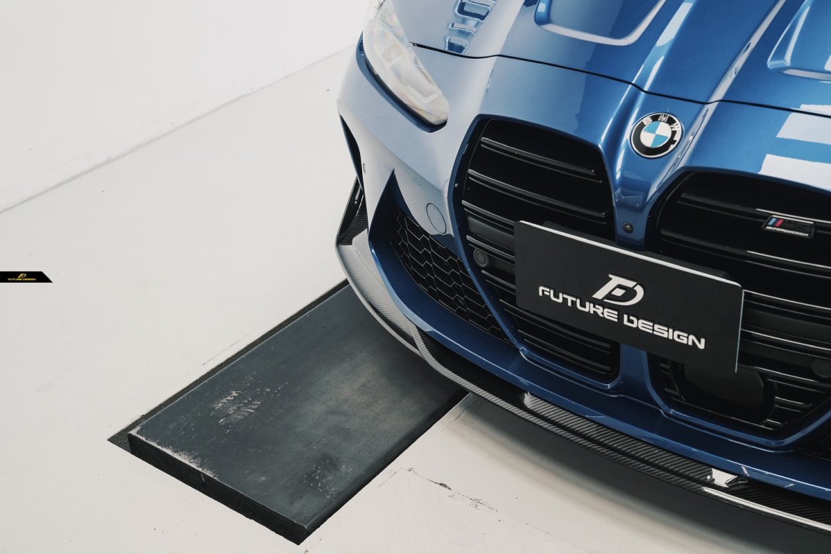画像4: BMW 3シリーズ G80 G81 M3 フロント用 リップスポイラー 本物DryCarbon ドライカーボン (4)