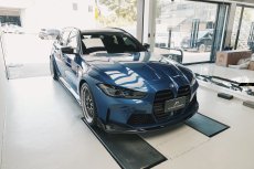 画像9: BMW 3シリーズ G80 G81 M3 フロント用 リップスポイラー 本物DryCarbon ドライカーボン (9)