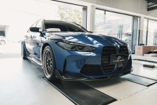 画像2: BMW 3シリーズ G80 G81 M3 フロント用 リップスポイラー 本物DryCarbon ドライカーボン (2)