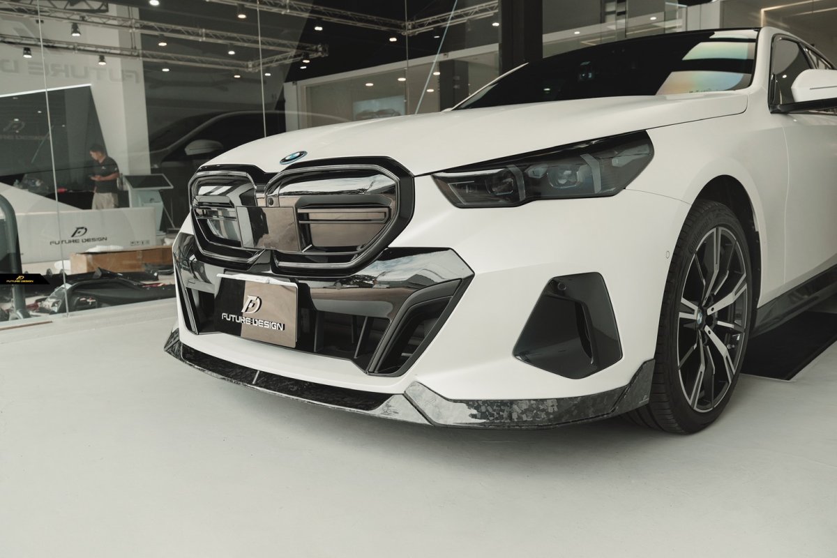 画像43: BMW 5シリーズ i5 G60 G61 フロント用 リップスポイラー 本物DryCarbon ドライカーボン (43)