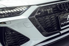 画像14: AUDI RS7 C8 フロントグリル用 スプリッター 本物DryCarbon ドライカーボン (14)