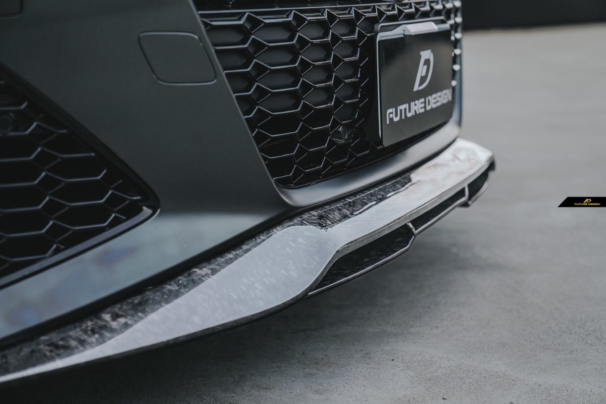 画像10: AUDI RS7 C8 フロント リップスポイラー 本物DryCarbon ドライカーボン (10)