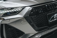 画像13: AUDI RS7 C8 フロントグリル用 スプリッター 本物DryCarbon ドライカーボン (13)