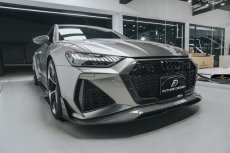 画像11: AUDI RS7 C8 フロントグリル用 スプリッター 本物DryCarbon ドライカーボン (11)