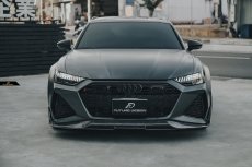 画像9: AUDI RS7 C8 フロント リップスポイラー 本物DryCarbon ドライカーボン (9)