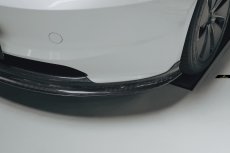 画像8: 【予約販売中に送料無料】TESLA テスラ NEW MODEL 新型 モデル 3 フロントバンパー用 リップスポイラー 本物Drycarbon ドライカーボン (8)