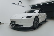 画像7: 【予約販売中に送料無料】TESLA テスラ NEW MODEL 新型 モデル 3 フロントバンパー用 リップスポイラー 本物Drycarbon ドライカーボン (7)
