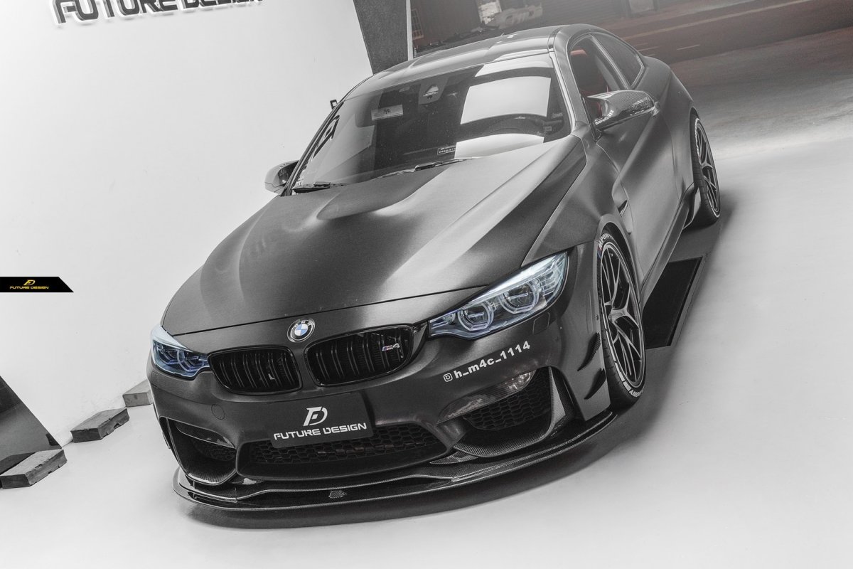 画像6: BMW 3シリーズ F80 M3 セダン フロントバンパー用 リップスポイラー 本物DryCarbon ドライカーボン (6)
