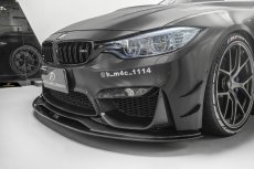 画像1: BMW 3シリーズ F80 M3 セダン フロントバンパー用 リップスポイラー 本物DryCarbon ドライカーボン (1)