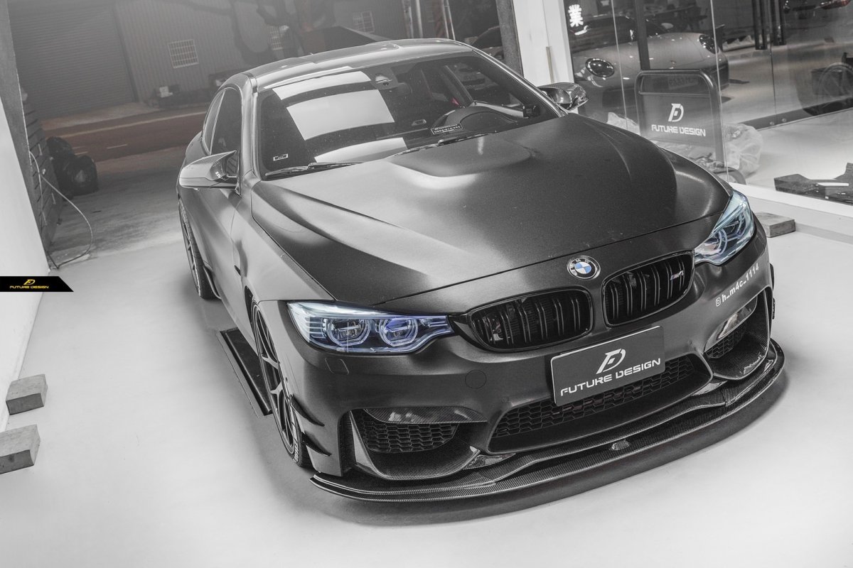 画像7: BMW 3シリーズ F80 M3 セダン フロントバンパー用 リップスポイラー 本物DryCarbon ドライカーボン (7)