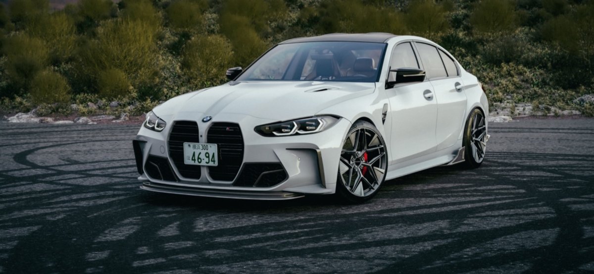 画像2: 【MTC DESIGN】BMW 3シリーズ G80 G81 M3 フロント エアベントカバー・センターガーニッシュ セット 本物DryCarbon ドライカーボン (2)