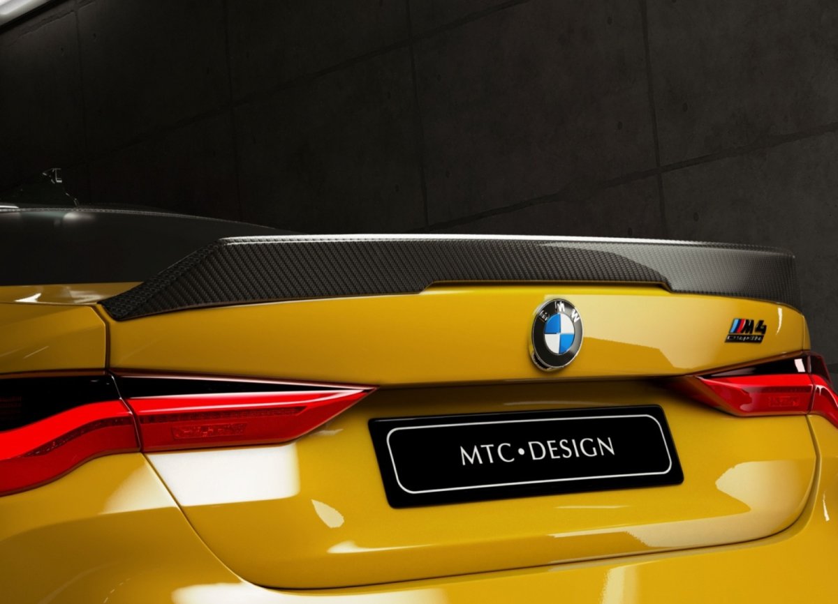 画像1: 【MTC DESIGN】BMW 4シリーズ G82 M4 トランク用 リアスポイラー 本物DryCarbon ドライカーボン (1)