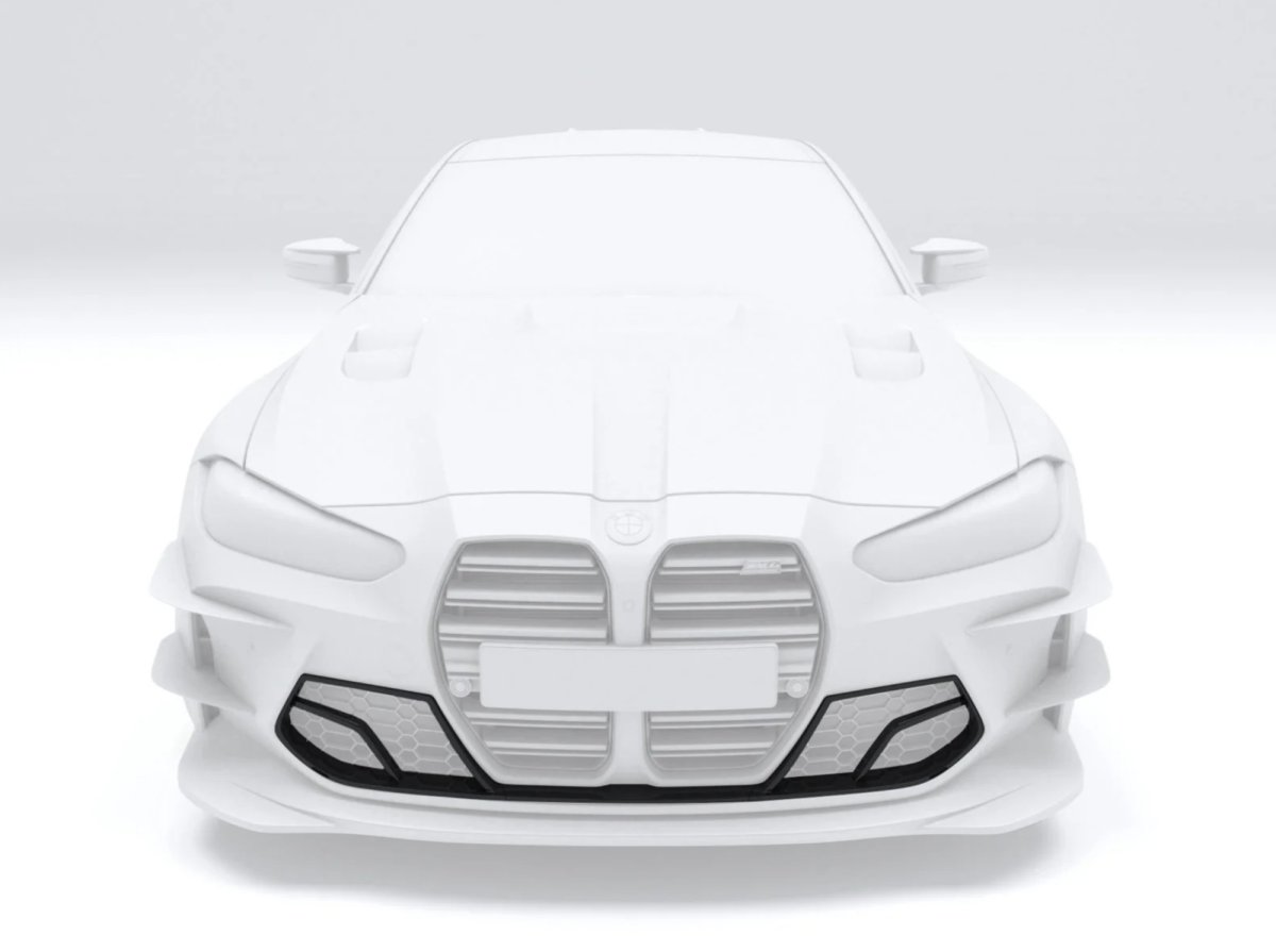 画像8: 【MTC DESIGN】BMW 4シリーズ G82 G83 M4 フロント エアベントカバー・センターガーニッシュ セット 本物DryCarbon ドライカーボン (8)