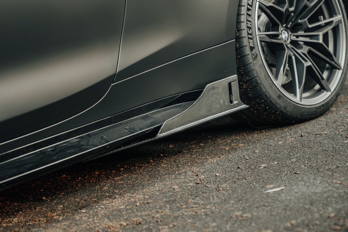 画像6: 【MTC DESIGN】BMW 3シリーズ G80 G81 M3 サイドスカート 本物DryCarbon ドライカーボン (6)