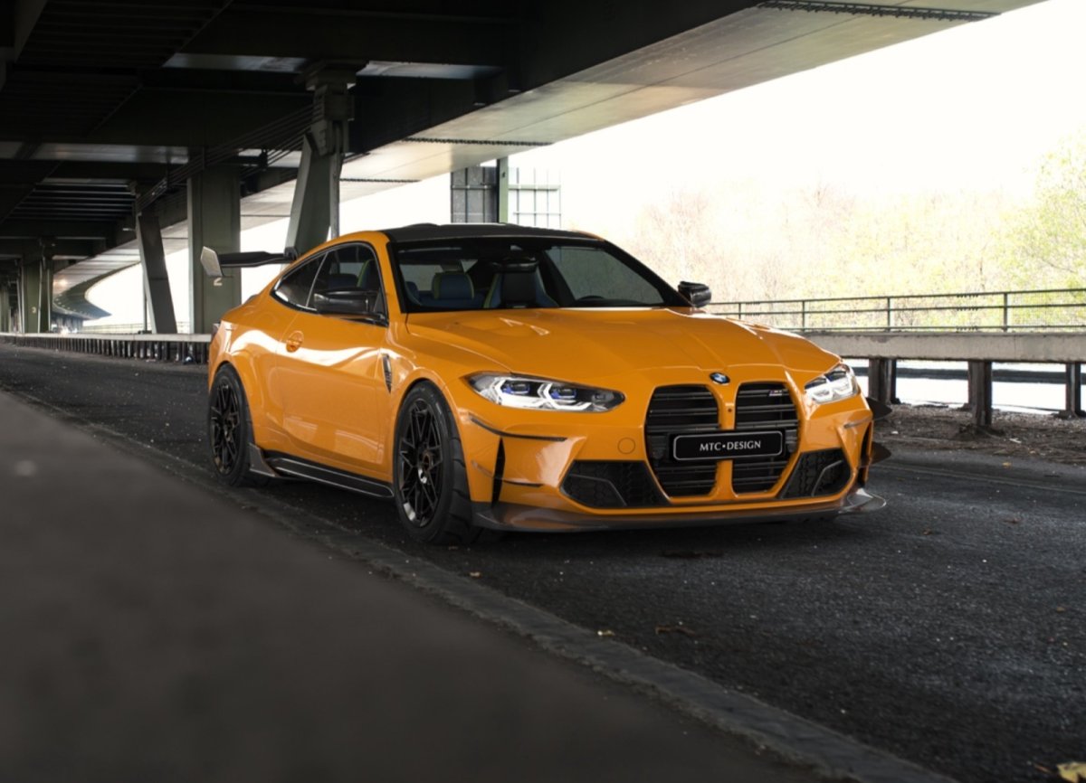 画像2: 【MTC DESIGN】BMW 4シリーズ G82 G83 M4 フロント エアベントカバー・センターガーニッシュ セット 本物DryCarbon ドライカーボン (2)