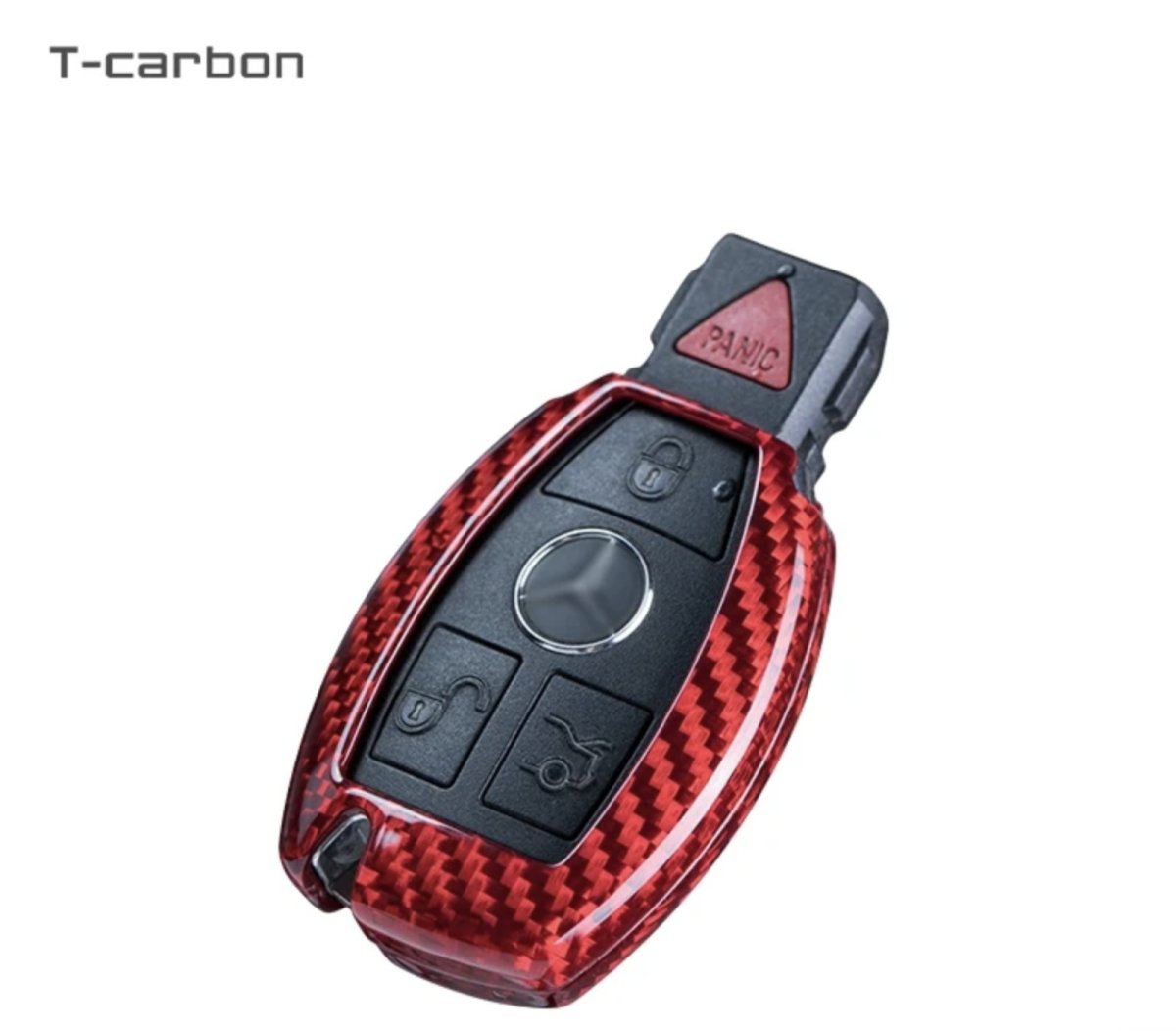 画像4: 【T-carbon】BENZ メルセデス・ベンツ キーケース TYPE-1 本物Drycarbon ドライカーボン (4)