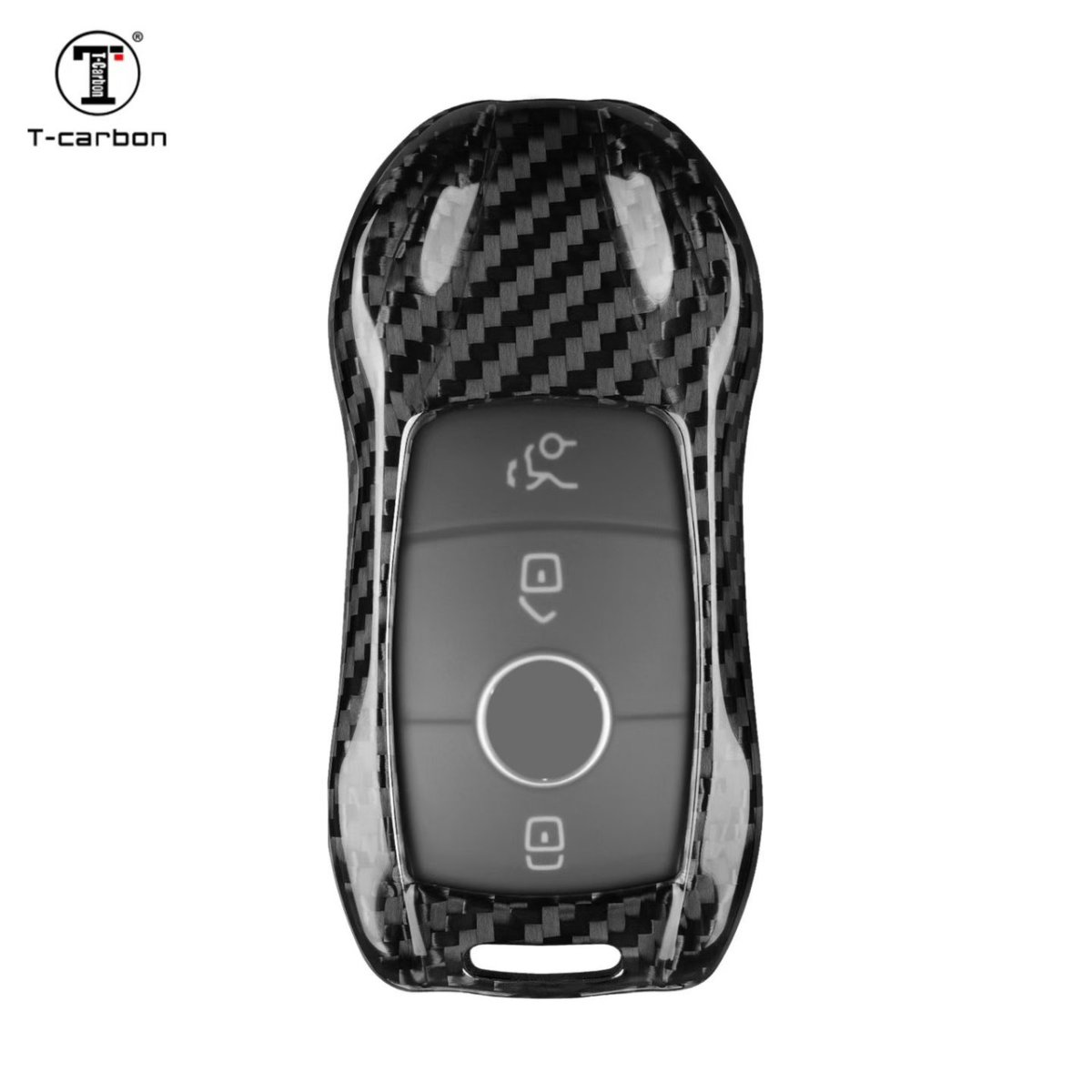 画像2: 全国送料無料【T-carbon】BENZ メルセデス・ベンツ キーケース TYPE-3 Drycarbon リアルドライカーボン (2)