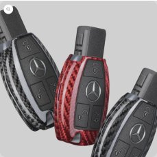 画像1: 【T-carbon】BENZ メルセデス・ベンツ キーケース TYPE-1 本物Drycarbon ドライカーボン (1)