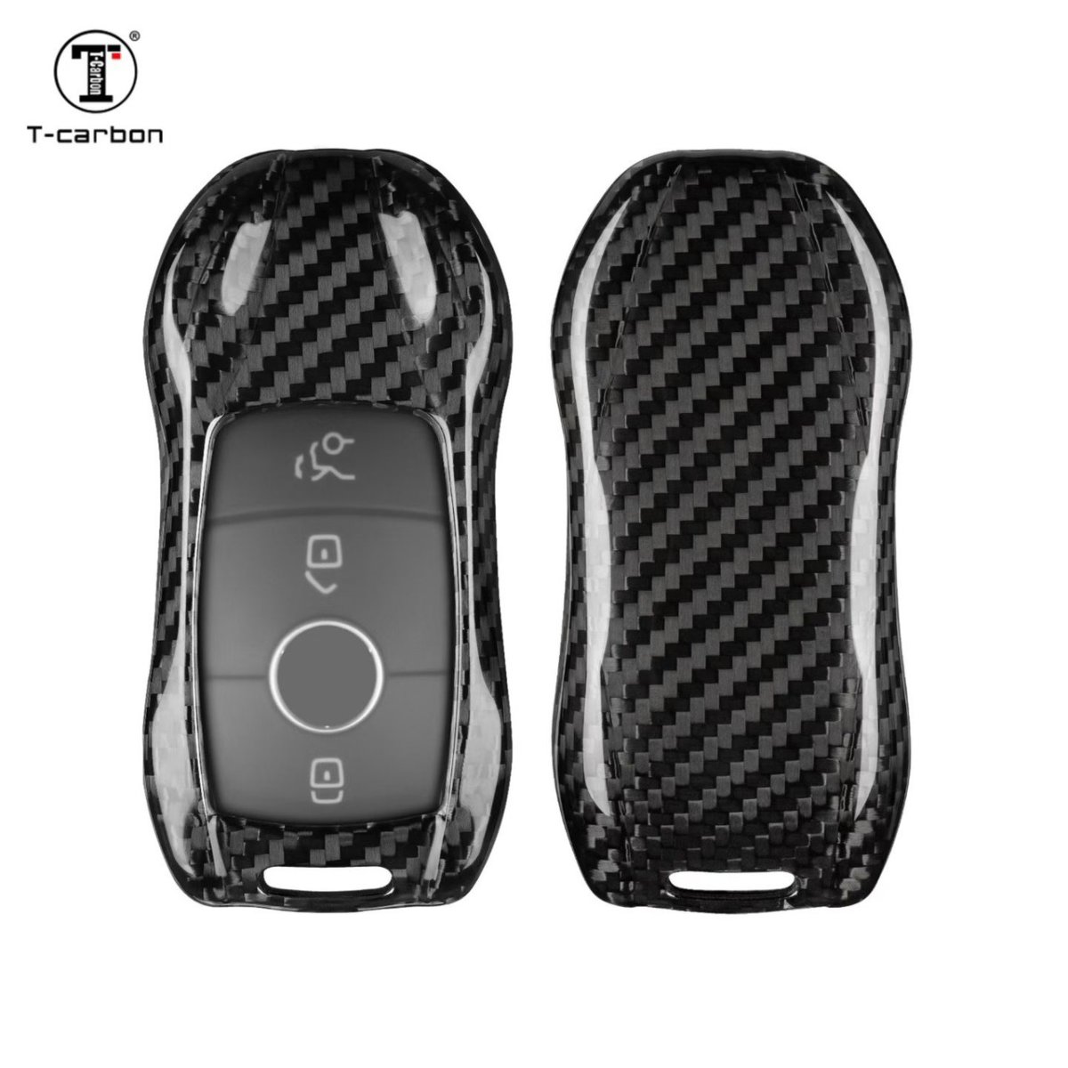 画像4: 全国送料無料【T-carbon】BENZ メルセデス・ベンツ キーケース TYPE-3 Drycarbon リアルドライカーボン (4)
