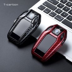 画像1: 全国送料無料【T-carbon】BMW 5シリーズ Gシリーズ キーケース 本物Drycarbon ドライカーボン BMC (1)