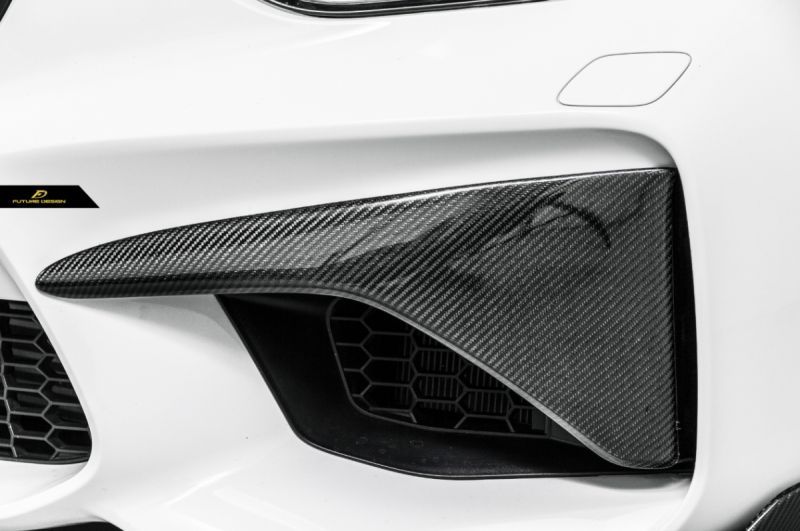 BMW F87 M2 フロントバンパー用カーボンスプリッター カバー 本物DryCarbon ドライカーボン スポイラー COVER