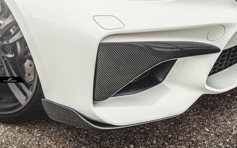BMW F87 M2 フロントバンパー用カーボンスプリッター カバー 本物DryCarbon ドライカーボン スポイラー COVER