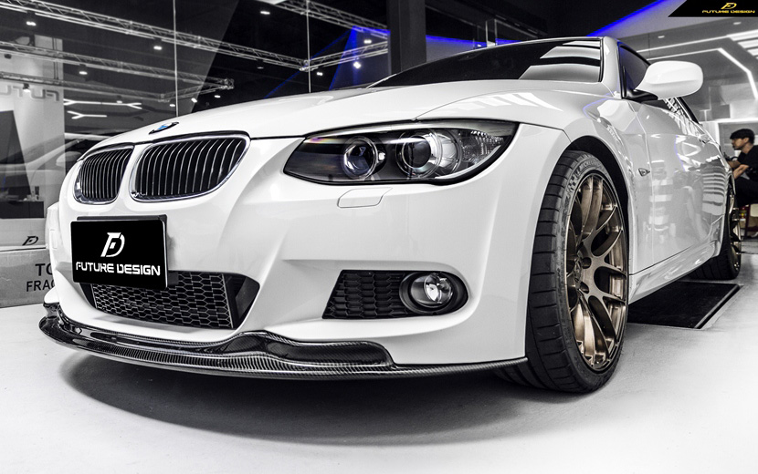 BMW 3シリーズ E92 E93 Mスポーツ LCI 後期専用 フロント用リップスポイラー 本物carbon カーボン Future  Design Drycarbon parts