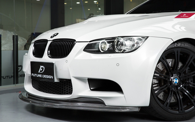 画像1: BMW 3シリーズ E92 E93 M3専用 フロント用リップスポイラー 本物carbon カーボン (1)