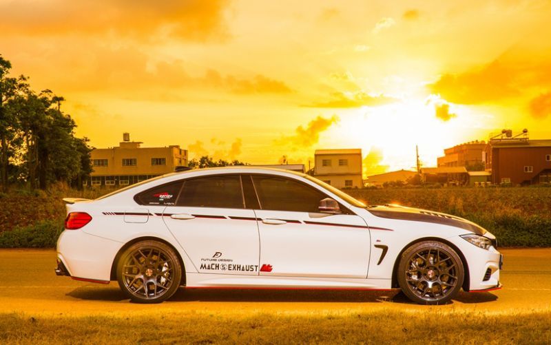 BMW 4シリーズ F32 F33 F36 Mスポーツ リアバンパー用カナード スポイラー 本物DryCarbon ドライカーボン