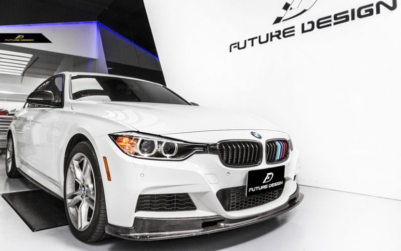 BMW 3シリーズ F30 セダン F31 ツーリング Mスポーツ フロント用 リップスポイラー 本物DryCarbon ドライカーボン  Future Design Drycarbon parts