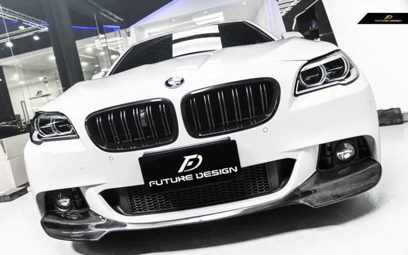 ブラック】BMW F10 5シリーズ Mスポーツ フロントリップスポイラー