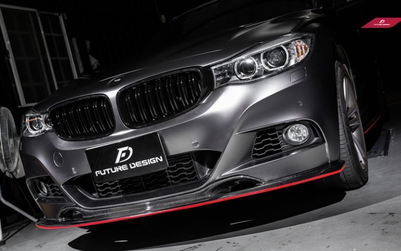 BMW 3シリーズ F34 3GT Mスポーツ フロントバンパー用リップスポイラー 本物DryCarbon ドライカーボン