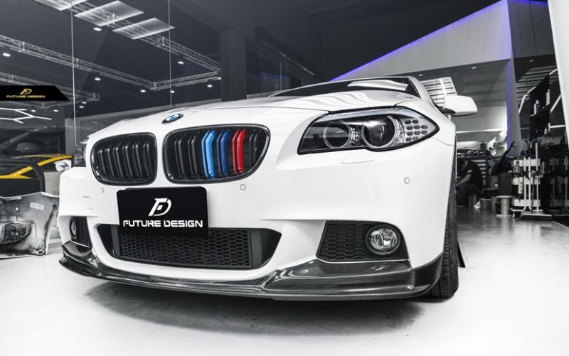 BMW 5シリーズ F10 F11 フロント用 青紺赤 艶ありブラックキドニー