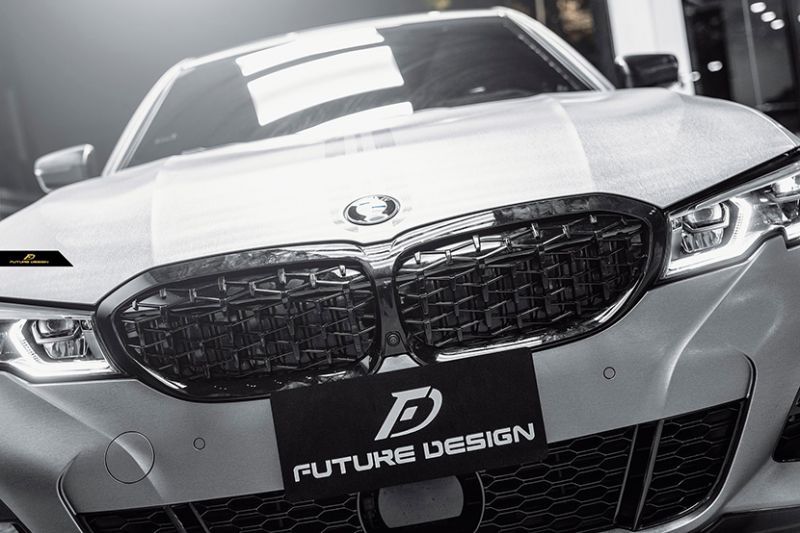BMW 3シリーズ G20 G21 フロント用艶ありブラック ダイヤモンド 