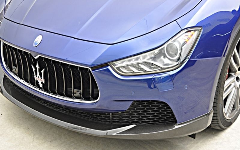 画像1: Maserati マセラッティ Ghibli ギブリ フロント用リップスポイラー 本物DryCarbon ドライカーボン  (1)