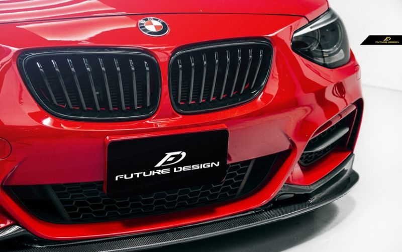 BMW 1シリーズ F20 改造用F22 Mスポーツフロント用リップスポイラー 本物DryCarbon ドライカーボン - Future Design  Drycarbon parts