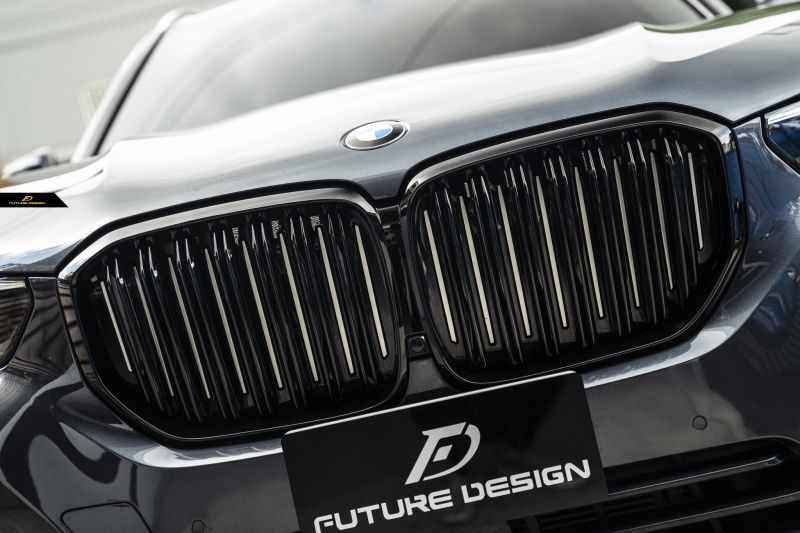 BMW Xシリーズ X5 G05 フロント用艶ありブラックキドニーグリル センターグリル Performance style 2 - Future  Design Drycarbon parts