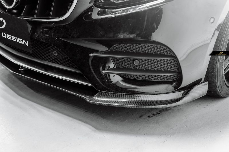 BENZ ベンツ Eクラス W213 AMGフロントバンパー用リップスポイラー 本物DryCarbon ドライカーボン - Future Design  Drycarbon parts