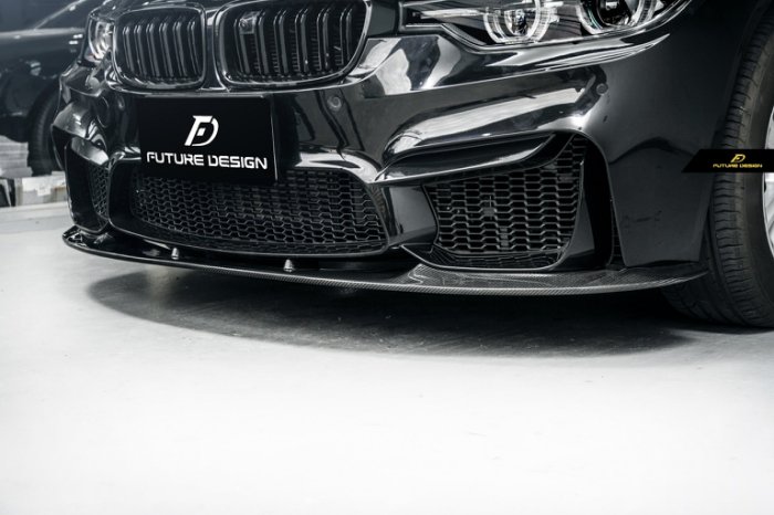 BMW 3シリーズ F30 セダン F31 ツーリング 社外バンパー専用 フロント リップスポイラー 本物DryCarbon ドライカーボン