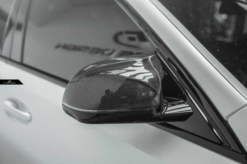 画像1: BMW Xシリーズ X3 G01 ドアミラー用本物Carbon カーボン COVER カバー (1)