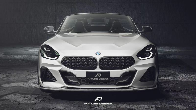 画像1: BMW Zシリーズ Z4 G29 フロント リップスポイラー 本物DryCarbon ドライカーボン (1)